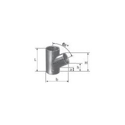 Culotte simple SMU+ 67°30 en fonte diamètre nominal 75-75mm Réf. 155343 PAM