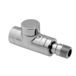 Raccord union de radiateur «Combi E» DN 15, PN 10, té de réglage, chromé Réf.1167052
