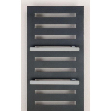 Barre porte-serviettes asymétrique chromée pour Acova KARENA SPA de largeur 90 cm Réf. 468078