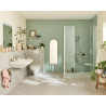Panneau de revêtement mural Panostyle 120 x 255 cm Vert amande touché doux Réf. E66120-D79