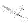 Set de finition robinet d'arrêt E 15 x 21 et 20 x 27, chromé réf. 31677000
