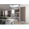 Radiateur eau chaude décoratif PIANO vertical Noir Graphite 700x456x38 358 W Réf. PI107000818A482A01