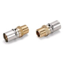Manchon à sertir à visser mâle fixe Fluxo laiton diamètre 32x1mm réf. FLM3226M