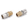 Manchon à sertir à visser mâle fixe Fluxo laiton diamètre 32x1mm réf. FLM3226M