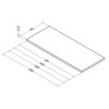 Plan Alterna Zao 90 cm fin 2,8 cm Chêne Blanchi