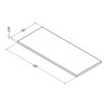 Plan Alterna Zao 90 cm fin 2,8 cm Chêne Blanchi