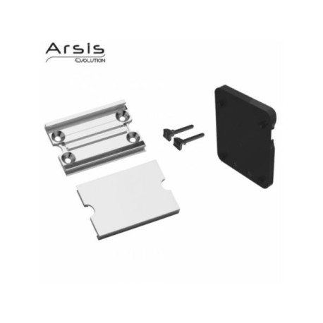 Platine de fixation complète avec cache anodisé réf. 44113