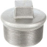Bouchon 290 fonte malléable galvanisée mâle avec bourrelet 15x21  réf.290015G