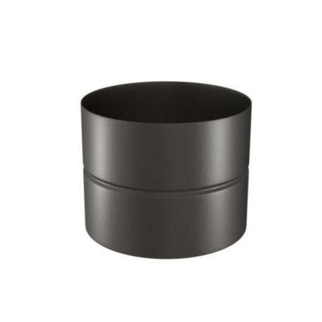 Tuyau rigide email noir raccord noir mat 12 cm d 125 réf. 344124