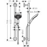 Set Raindance HG Select S 120 / Unica'Comfort 0.65 m réf. 26320000
