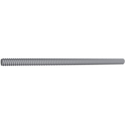 Tige filetée acier zinguée 20x1m blanc