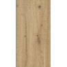 Colonne EQIO SMART hauteur 176 cm, largeur 35 cm, profondeur 29.8 cm avec 2 portes, 4 étagères verres, 1 étagère fixe, charnière gauche, finition chêne décor naturel, poignée chromée Réf. HSFB035GF5259G0146
