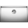 Cuve à encastrer à fleur en acier inox lisse BLANCO CLARON 700 IF 1 Cuve sans égouttoir vidage 90mm auto InFino et siphon couleur brossé aspect brillant garantie à vie Réf. 521580