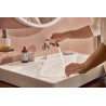 Mitigeur lavabo 110 Tecturis S Fine CoolStart avec tirette et vidage Chromé Réf. 73323000
