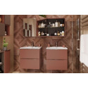 Module sous vasque Alterna Plénitude longueur 30cm 2 tiroirs pour meuble 2 tiroirs profondeur 46cm Terracotta