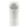 Culotte simple femelle femelle 45° diamètre 40mm blanc UBH144B