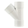 Culotte simple femelle femelle 45° diamètre 40mm blanc UBH144B