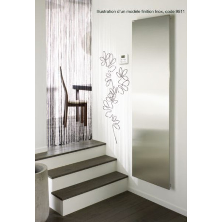 Radiateur électrique Acova Altima face lisse, sans régulation, puissance 1250W, hauteur 1942 mm, largeur 513 mm, Laiton Acide 9521 Réf. TMH-125-050/NF-9521