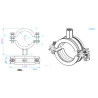 Collier BIS 2S EZ EPDM M8/10  54-58 mm Novipro