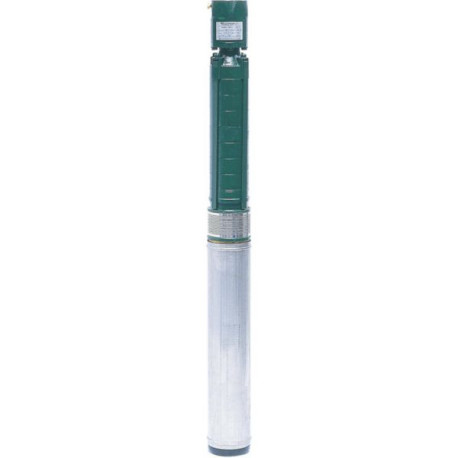 Pompe immergée pour forage 6" 8/400 T alimentation électrique 400 V - 7,5 kW - 16,5 A débit 19,8 m³/h - HMT 63 m raccordement 3" Réf. 153345