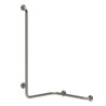 Barre de douche d'angle avec barre verticale de diamètre 32mm. 4 points de fixation. 660 x 560 x 1150 mm. Modèle gauche. Réf. 60331