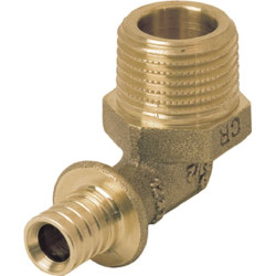 Coude à 90° diamètre 12-15x21 mâle en laiton Réf 11691331001