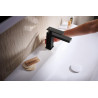 Mitigeur lavabo 110 Tecturis E  avec tirette et vidage Noir mat Réf. 73010670