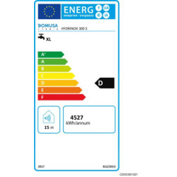 Chauffe eau Hydrinox 300 S classe énergétique E Réf. THYX000004