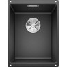 Cuve à intégrer sous plan en SILGRANITPuraDur BLANCOSUBLINE 320 U 1 Cuve sans égouttoir vidage 90 mm InFino manuel et siphon couleur anthracite garantie 10 ans Réf. 523406