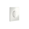 Plaque de commande WC SKATE AIR, simple touche interrompable, pour mécanisme pneumatique, montage vertical, 156 x 197 mm, en ABS, blanc alpin Réf. 38564SH0
