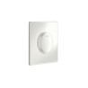 Plaque de commande WC SKATE AIR, simple touche interrompable, pour mécanisme pneumatique, montage vertical, 156 x 197 mm, en ABS, blanc alpin Réf. 38564SH0