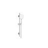 Ensemble de douche Alterna SEDUCTA 2 douchette à main carrée 130 x 130 mm 4 jets avec barre de douche inox et flexible de douche chromé