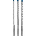 Foret pour perforateur Expert SDS plus-7X 6/8/10 mm, lot de 3 pièces Réf. 2608900196
