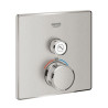 Thermostatique pour installation encastrée 1 sortie Grohtherm SmartControl Supersteel 29123DC0