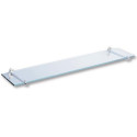 Tablette de lavabo en verre, chant douci, 600 x 120 mm, épaisseur 6 mm réf. 6555