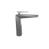 Mitigeur lavabo bec haut avec vidage Up&Down métal brossé Réf. FT22777