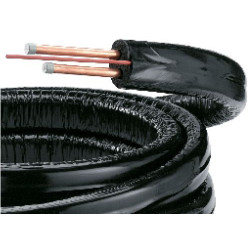 Double tubes préisolés DUO-TUBE avec protection UV et câble pour sonde capteur diamètre 15 x 10 m EG106 réf. 89807000