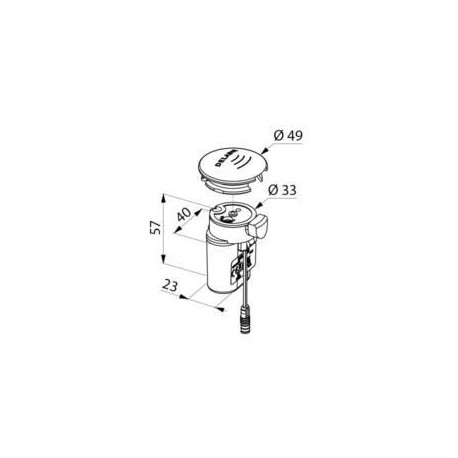 Module électronique à pile intégrée pour urinoir réf. 479446