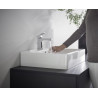 Mitigeur lavabo 100 Vernis Shape CoolStart avec tirette et vidage synthétique chromé Réf : 71594000