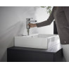 Mitigeur lavabo 100 Vernis Shape CoolStart avec tirette et vidage synthétique chromé Réf : 71594000