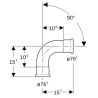 Coude 90° D76,1mm, acier inox Réf. 31109
