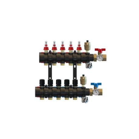 Collecteur plancher chauffant basse température Altech en synthèse complet 5 Circuits