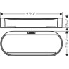 Corbeille de rangement profondeur 39 mm noir mat  Réf. 27913670