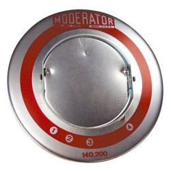 Tuyau rigide email noir brillant moderateur n° 3 d 200 a 280 réf. 920033