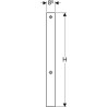 Kit d'adaptation AquaClean pour Monolith habillage latéral, aluminium brossé réf. 131102TA1