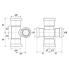 Croix 90° Z7180 VSH Press à sertir D22-15 réf 6202900