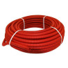 Tube pré-gainé en couronne rouge Fluxo diamètre 16mm épaisseur 2mm longueur 50m rèf. FLEM50FR16