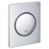Plaque de commande manuelle NOVA Cosmopolitan, pour urinoir, 116 x 144 mm, chromé Réf. 38804000