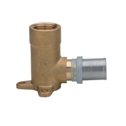 Coude femelle avec bride Altech 20x1/2 (x2) pour tube multicouche