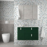 Meuble 90 porte gauche UNIIQ L.89,7 x H.54 x P.45 cm finition royal green  Réf.83105